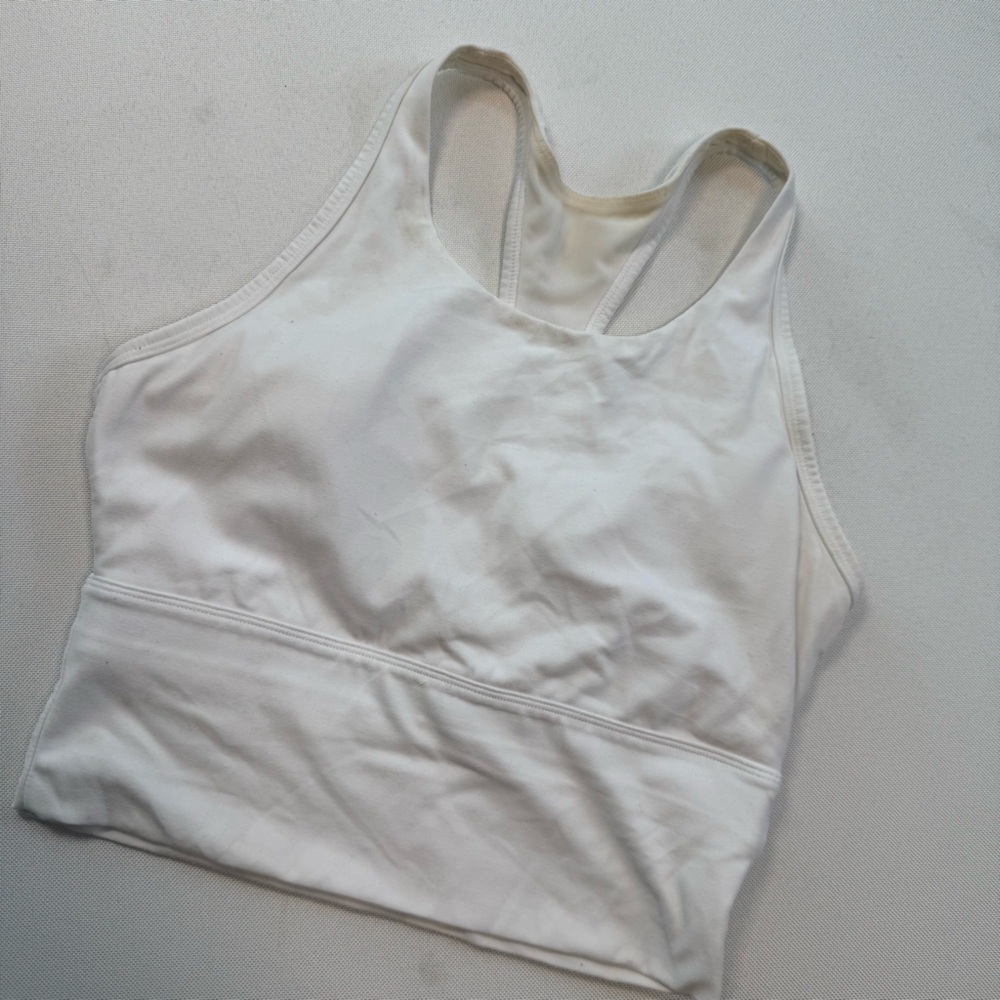 White Racerback Tank Top